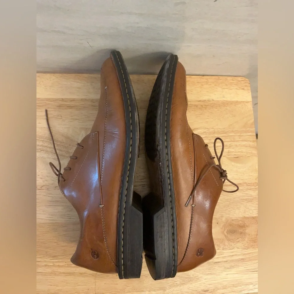Timberland Smart Comfort Zone  Oxford Men's Brown Genuine Leather Lace-Up Shoes